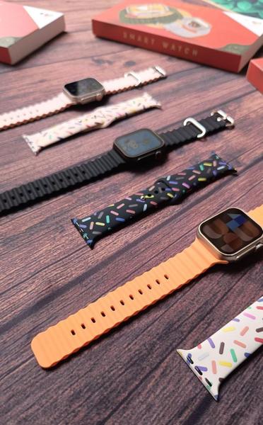 Imagem de Smartwatch Hw9 Ultra Mini 41mm Serie 9 Com Pulseira Extra NFC Lançamento - Laranja