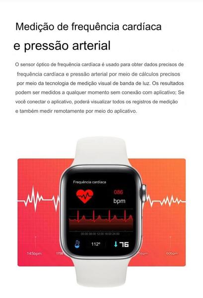 Imagem de Smartwatch I8 Bluetooth Chamadas Tela Infinita ECG