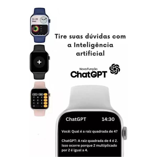 Imagem de Smartwatch Inteligente GS9 Mini Lançamento com 2 Pulseiras