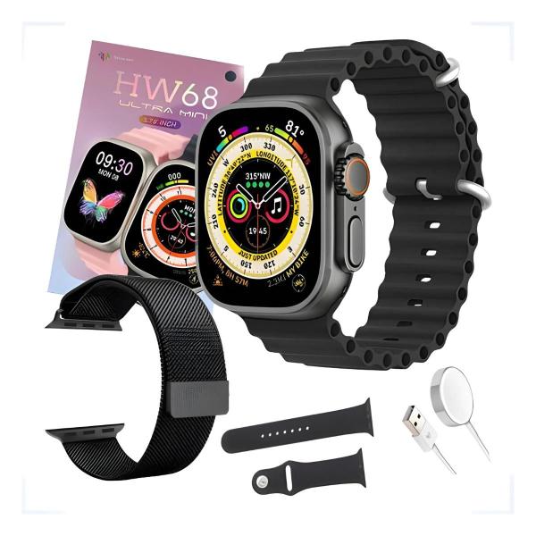 Smartwatch Inteligente HW68 Ultra Mini Relógio Série 8 Smart - Wearfit Pro Imagem de Smartwatch Inteligente HW68 Ultra Mini Relógio Série 8 Smart