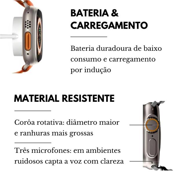 Smartwatch Inteligente HW68 Ultra Mini Relógio Série 8 Smart - Wearfit Pro Imagem de Smartwatch Inteligente HW68 Ultra Mini Relógio Série 8 Smart
