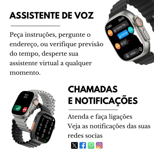 Smartwatch Inteligente HW68 Ultra Mini Relógio Série 8 Smart - Wearfit Pro Imagem de Smartwatch Inteligente HW68 Ultra Mini Relógio Série 8 Smart
