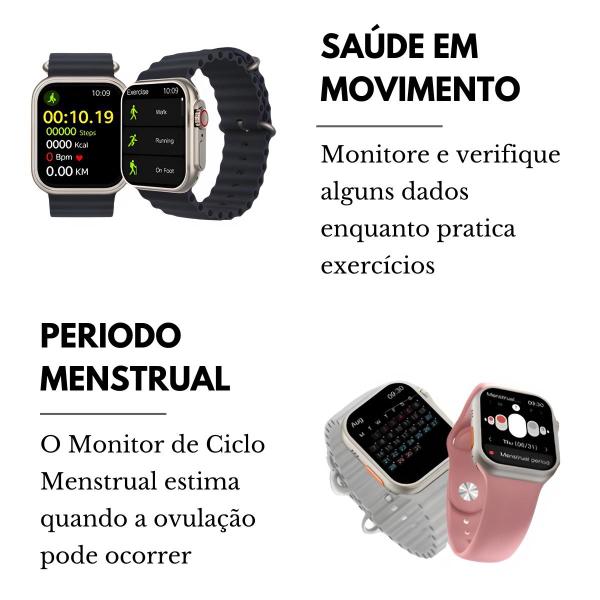 Smartwatch Inteligente HW68 Ultra Mini Relógio Série 8 Smart - Wearfit Pro Imagem de Smartwatch Inteligente HW68 Ultra Mini Relógio Série 8 Smart