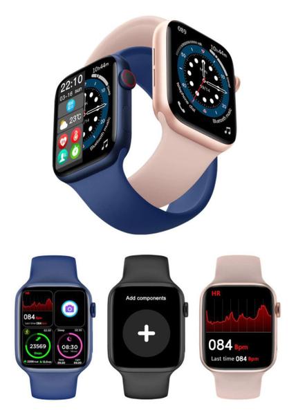 Imagem de Smartwatch inteligente W37 Pro relógio inteligente 44mm Bluetooth Coloca Foto Feminino