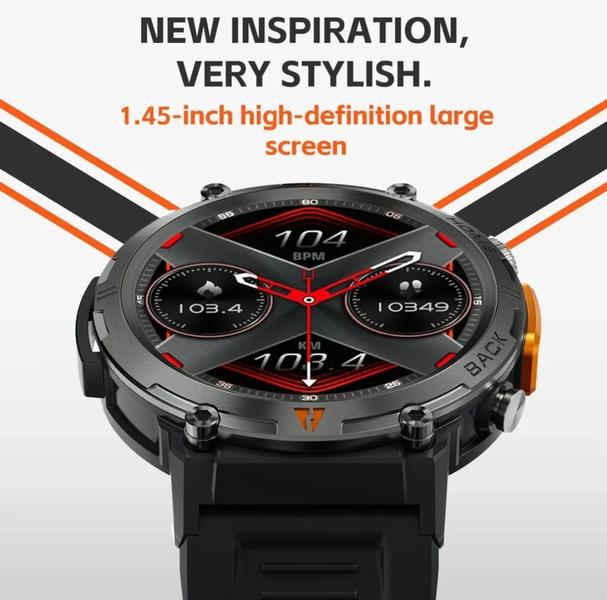 Imagem de Smartwatch Lemfo Esport S100 1.45" 50.6mm Resistente Água