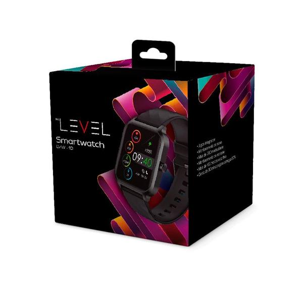 Imagem de Smartwatch Level Tela TFT De 1.83" Bluetooth iOS/Android Couro Preto - LVW-10