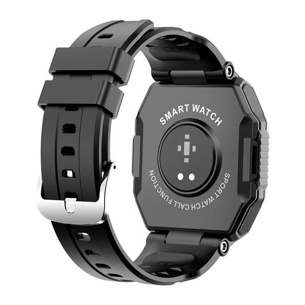 Imagem de Smartwatch Man Sports Sleep Fitness Tracker Bluetooth Call Music Play Heart Rate Monitor Women Smart Watch For Android IOS Relógios inteligentes (preto)