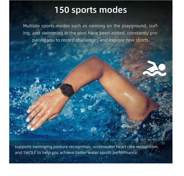 Imagem de Smartwatch Mibro GS Active com GPS, para Natação, piscina, duas pulseiras, 1000nits, A Prova Dágua