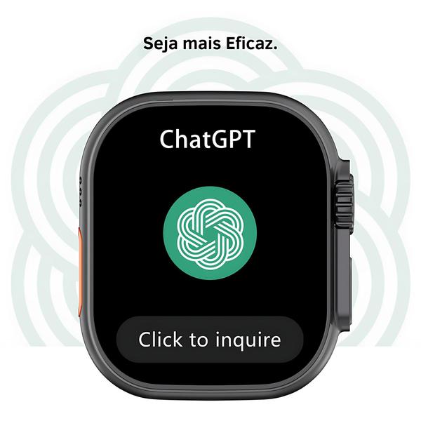 Imagem de Smartwatch Microwear Ai3 Pro 5G: 16GB, Câmera Integrada, Android com Play Store, AMOLED, NFC + 7 Pulseiras - 49mm!