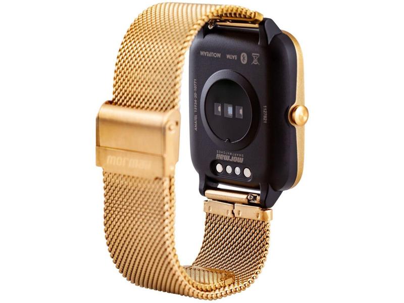 Imagem de Smartwatch Mormai Life MOLIFEAM/7D 35mm Dourado - 1 MB Bluetooth