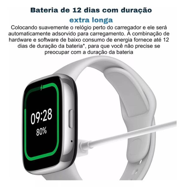 Imagem de Smartwatch RedmiWatch 3 Active display 1,83 5ATM, chamada bluetooth, 100 modos esportivos