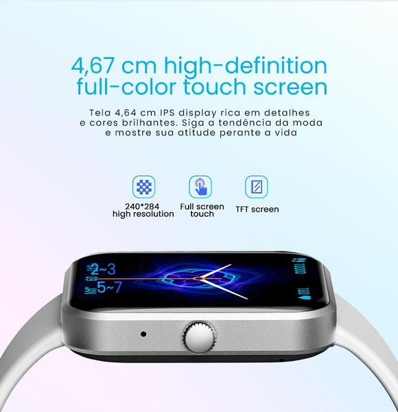 Imagem de Smartwatch Relógio Faz Ligação Bluetooth Haiz 1.3" I Pro Resistente a Agua HZ-ZL34