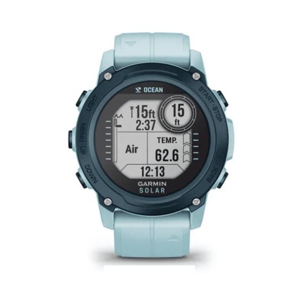 Imagem de Smartwatch Relógio Garmin Descent G1 Solar (2023) Azul (edição Oceano) com Monitor Cardíaco de Pulso e GPS