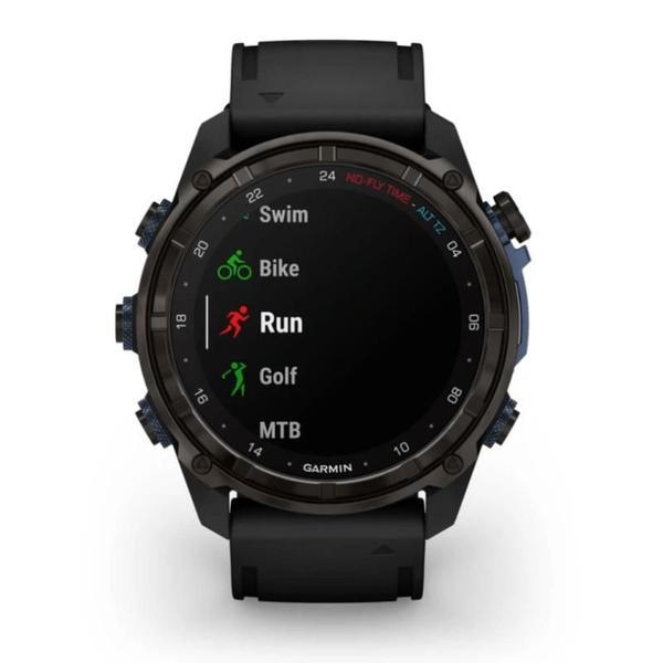 Imagem de Smartwatch Relógio Garmin Descent Mk3i com Monitor Cardíaco de Pulso e GPS Cinza Carbono DLC Ti Preto EMEA