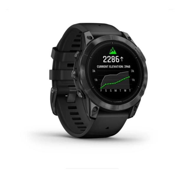 Imagem de Smartwatch Relógio Garmin Epix Pro Gen 2 47mm Cinza com pulseira Preta 47mm