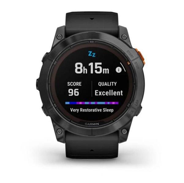 Imagem de Smartwatch Relógio Garmin Fenix 7X Pro Solar Cinza c/ pulseira preta EMEA/AUS/NZ/AFR/SA com Monitor Cardíaco de Pulso com GPS 51mm