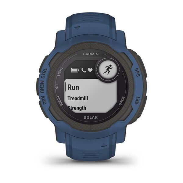 Imagem de Smartwatch Relógio Garmin Instinct 2 Solar Azul com Monitor Cardíaco de Pulso e GPS 45mm