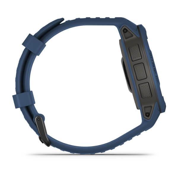 Imagem de Smartwatch Relógio Garmin Instinct 2 Solar Azul com Monitor Cardíaco de Pulso e GPS 45mm