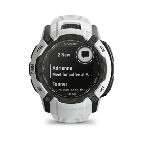 Imagem de Smartwatch Relógio Garmin Instinct 2X Solar Branco com Monitor Cardíaco de Pulso e GPS 50mm