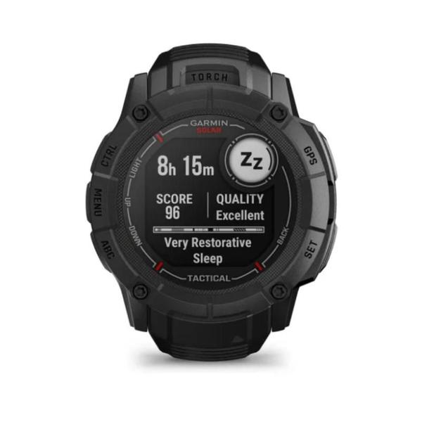 Imagem de Smartwatch Relógio Garmin Instinct 2X Solar Tático Preto com Monitor Cardíaco de Pulso e GPS 50mm