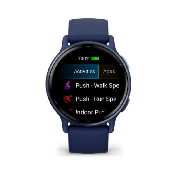 Imagem de Smartwatch Relógio Garmin Vivoactive 5 Azul Marinho com Monitor Cardíaco de Pulso com GPS 42mm