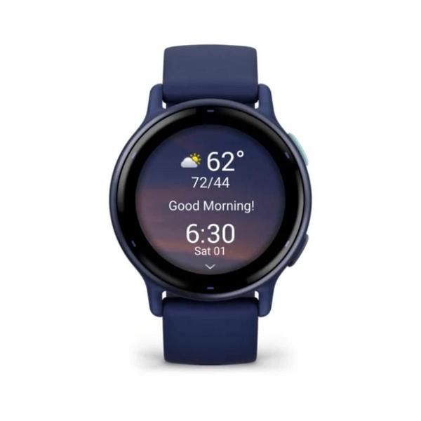 Imagem de Smartwatch Relógio Garmin Vivoactive 5 Azul Marinho com Monitor Cardíaco de Pulso com GPS 42mm