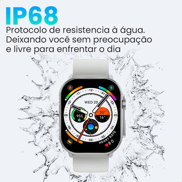 Imagem de Smartwatch Relógio Inteligente Filwans GTS Amoled 2.01” IP68 Original Global 1 pulseira 1ano garantia