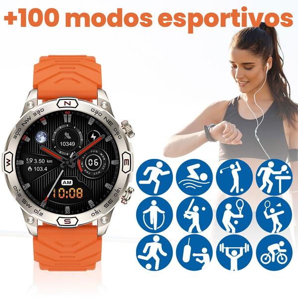 Imagem de Smartwatch Relógio My Watch Sport Pro Haiz Tela Amoled 1.43 