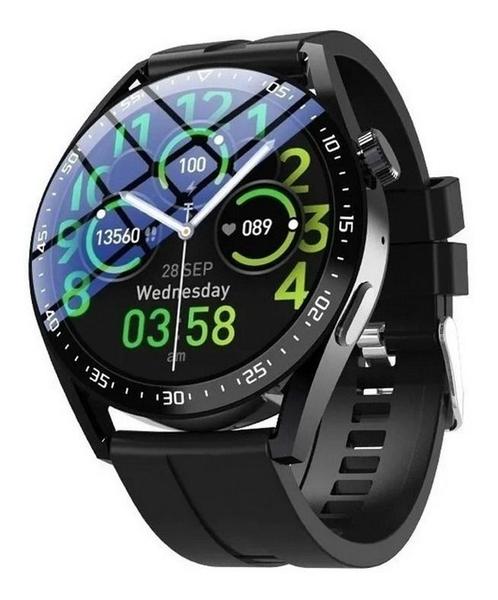 Imagem de Smartwatch Relógio Smartwatch Preto HW28 Redondo Ultra A prova D'gua Envio Já