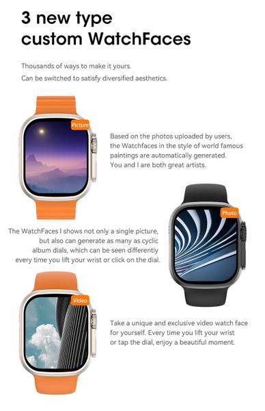 Imagem de Smartwatch Relógio Ultra 9 U9 Ultra Serie 9 Atualizado 2024 Microwear PPC