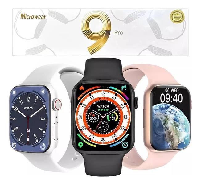 Imagem de Smartwatch Relógio W59 Pro Original Lançamento 47mm Nfc Induçao Trava de Pulseira Siri Watch 9