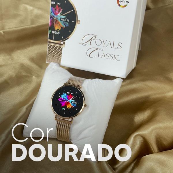 Imagem de SmartWatch Royals Classic, Tela Amoled, Elegante, Vidro Gorilla Glass