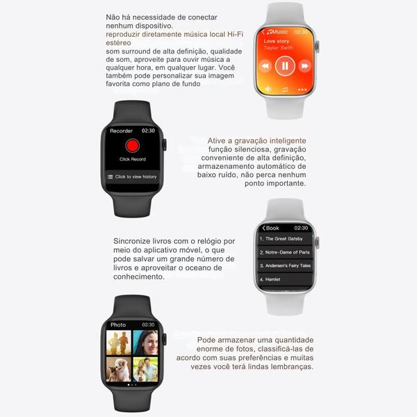 Imagem de Smartwatch S10 Lançamento 2025 Série 10 X Microwear Original NFC tela 47m Amoled 120Hz novo sistema MicroOs 10 resistencia certificada IP68