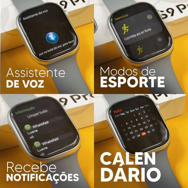 Imagem de Smartwatch S9 PRO série 9 Original Chat GPT comando de voz gestos chamadas resistente a água GSwear