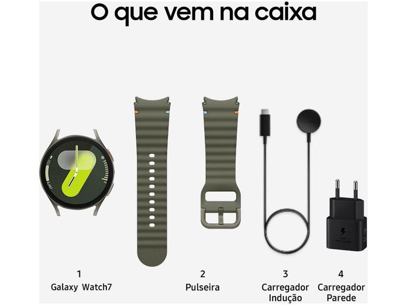 Imagem de Smartwatch Samsung Galaxy Watch7 40mm Verde 32GB Bluetooth