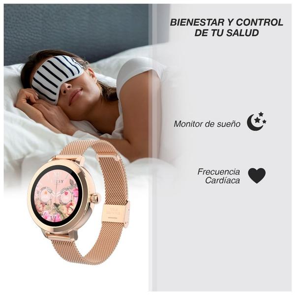 Imagem de Smartwatch SB1155h Rosé TFT com tela de toque completa rosa