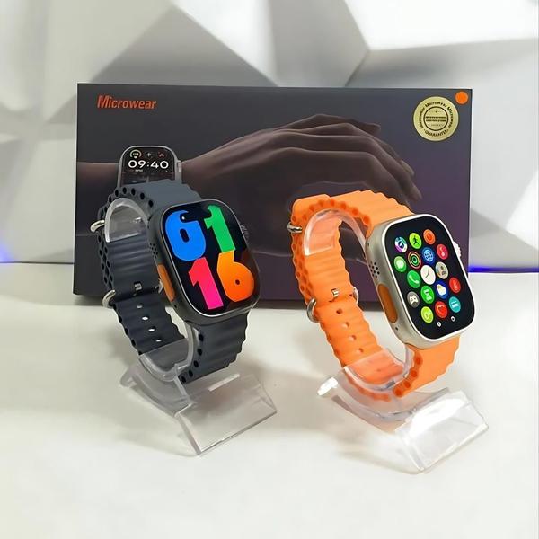 Imagem de Smartwatch Serie 9 Ultra S Microwear GPS, chamadas, NFC, IA chat GPT, esportes, monitor de saúde relógio Masculino Feminino