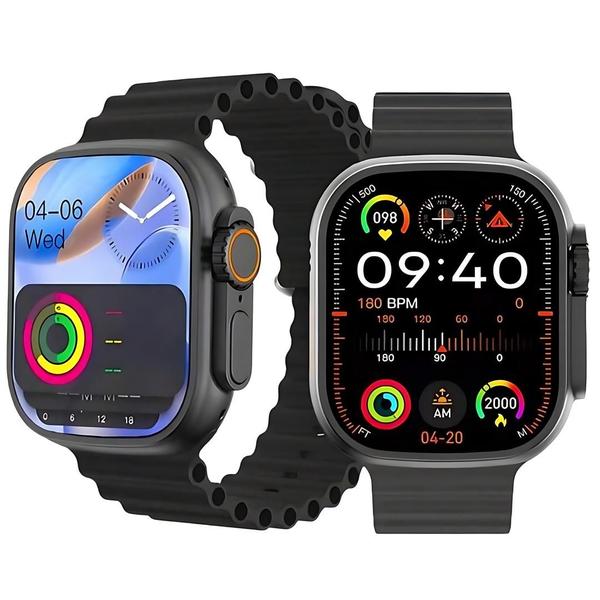 Imagem de Smartwatch Série 9 Ultra S Microwear: GPS, Chamadas, NFC, IA Chat GPT, Monitor de Saúde, Esportes - Unissex!