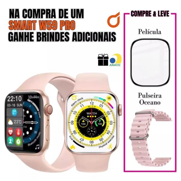 Imagem de Smartwatch Smart GPS relógio feminino 41mm W59 mini serie 9 original novo lançamento