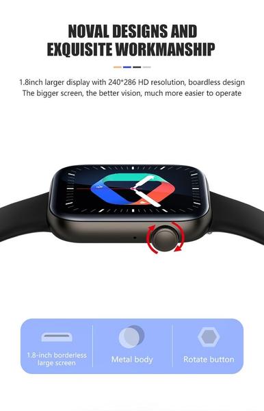 Imagem de SmartWatch SMARTCH ac6963a À Prova D'Água - Preto