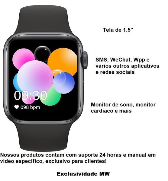 Imagem de SmartWatch T900 2.0 Monitor de Sono Controle de Música ECG