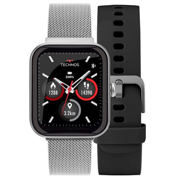 Imagem de Smartwatch Technos Connect MAX Prata e Preto - TMAXAB/5K