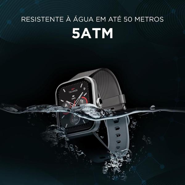 Imagem de Smartwatch Technos Connect MAX Prata e Preto - TMAXAB/5K