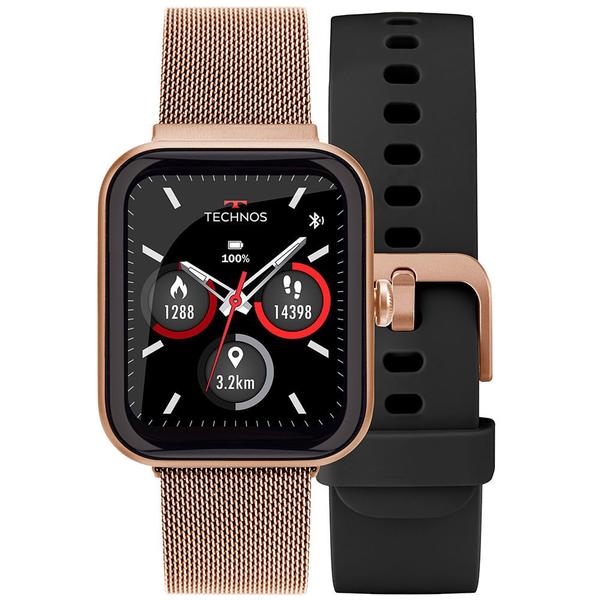 Imagem de Smartwatch Technos Connect MAX Preto e Rosé - TMAXAC/5J