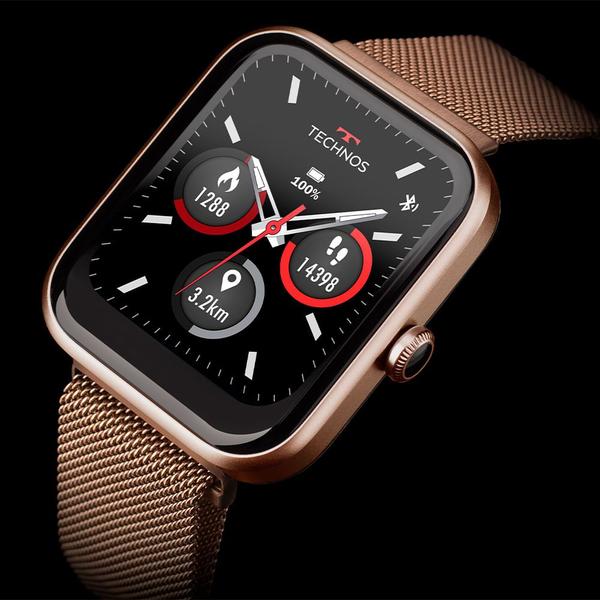 Imagem de Smartwatch Technos Connect MAX Preto e Rosé - TMAXAC/5J