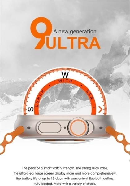 Imagem de Smartwatch U9 Ultra 9 Serie9 C/gps 49mm Lançamento Nota Fiscal