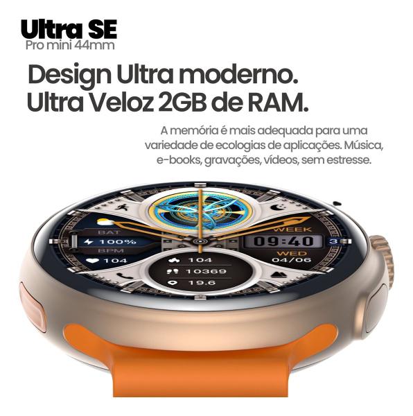 Imagem de Smartwatch U9 Ultra Pro Mini Se 41mm Redondo Amoled Gps Nfc