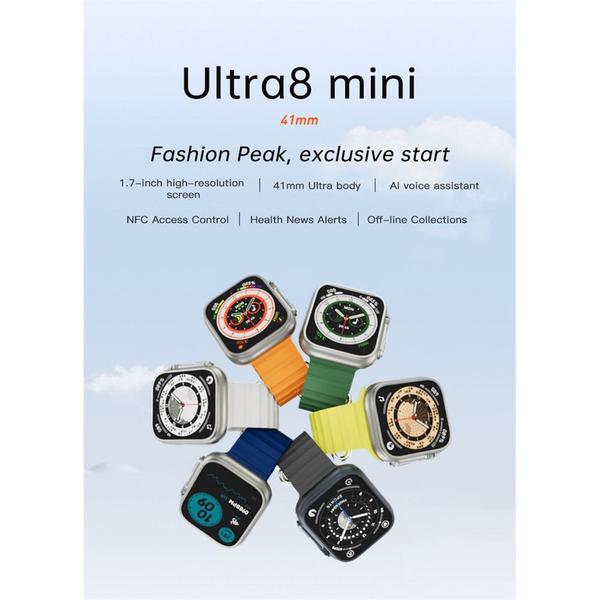 Imagem de Smartwatch Ultra 8 Mini 2 Pulseiras Android iOS  Bluetooth