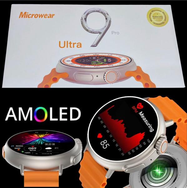 Imagem de Smartwatch Ultra 9 Pro Redondo Academia Fitness Mult-Funções