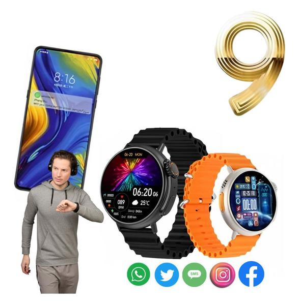 Imagem de Smartwatch Ultra 9 Pro Redondo Academia Fitness Mult-Funções